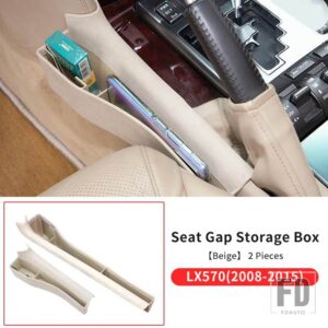 レクサス シートギャップ多機能トレイ LX 570 LX570 2021-2008 インテリアアクセサリー中央制御収納ボックス - Or so beige 08-15