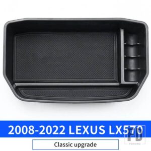 レクサス LX570 2008-2022 中央収納ボックスアクセサリー LX 570 収納ブラケットトレイ冷蔵庫パーティション 2021 - Classic upgrade