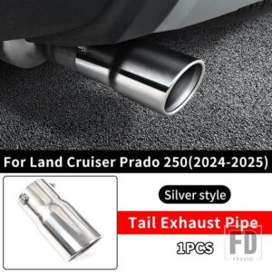 トヨタ ランドクルーザー 250 プラド LC250 2024 2025 1958 初版 FJ250 ステンレステールパイプ排気アクセサリーアップグレード - Silver