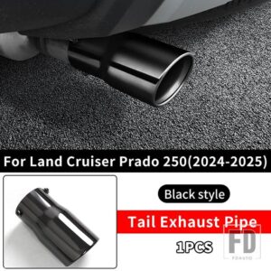 トヨタ ランドクルーザー 250 プラド LC250 2024 2025 1958 初版 FJ250 ステンレステールパイプ排気アクセサリーアップグレード - Black