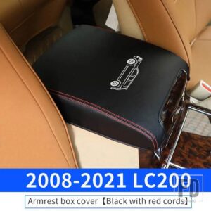 トヨタ 2008-2021 ランドクルーザー 200 プラド 150 アームレスト収納ボックス冷蔵庫革カバー冷蔵庫インテリア - LC200 2008-2021