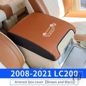 トヨタ 2008-2021 ランドクルーザー 200 プラド 150 アームレスト収納ボックス冷蔵庫革カバー冷蔵庫インテリア - LC200 2008-20212