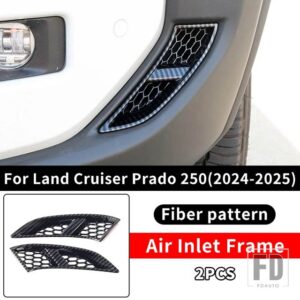トヨタ ランドクルーザー 250 2024 2025 プラド LC250 1958 初版バンパートエアインレット装飾カバーアップグレードアクセサリー - Fiber pattern