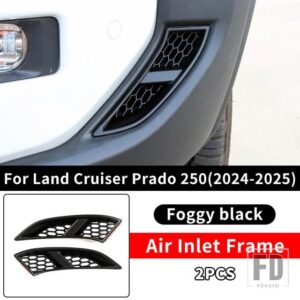 トヨタ ランドクルーザー 250 2024 2025 プラド LC250 1958 初版バンパートエアインレット装飾カバーアップグレードアクセサリー - Matte Black