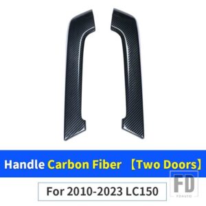 トヨタ 2010-2023 ランドクルーザープラド 150 LC150 FJ150 アクセサリーステンレスドアハンドルカバー室内装飾 2022 - Carbon Fiber 2 Door