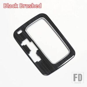 レクサス 2003-2009 GX470 室内装飾アクセサリー GX 470 38200 ステンレスギアボックスカバーパネル - Black Brushed