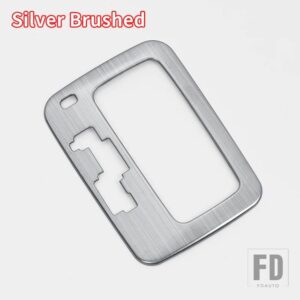 レクサス 2003-2009 GX470 室内装飾アクセサリー GX 470 38200 ステンレスギアボックスカバーパネル - Silver Brushed
