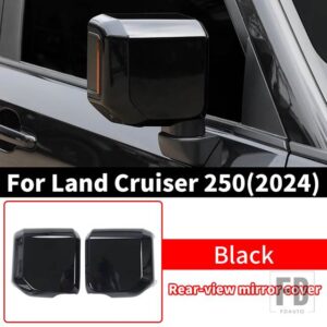 トヨタ 2024 ランドクルーザー 250 1958 バックミラーカバープラド LC250 FJ250 外装アップグレードアクセサリーチューニング - Black