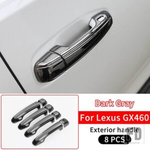レクサス 外装ドアハンドルカバー 2010-2023 GX460 GX 460 アップグレード装飾アクセサリー 2022 2021 - Dark Gray