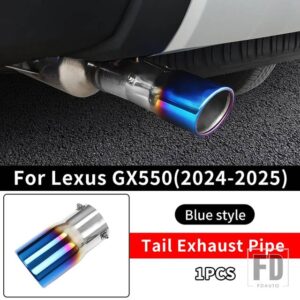 レクサス 2024 2025 GX550 550H ステンレステールパイプマフラーアップグレードアクセサリー GX 550 外装チューニング - Blue