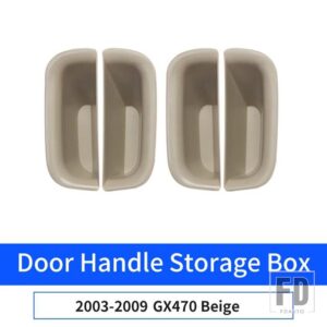 レクサス ドアハンドル収納ボックストレイ GX 470 GX470 2003-38231 アップグレード室内装飾アクセサリー - Beige 2003-2009