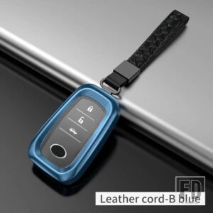トヨタ 完全密閉金属キーシェル ランドクルーザープラド 200 150 LC150 LC200 アップグレードアクセサリー - blue B The
