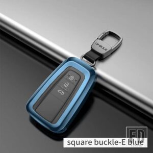 トヨタ 完全密閉金属キーシェル ランドクルーザープラド 200 150 LC150 LC200 アップグレードアクセサリー - blue E The buckle