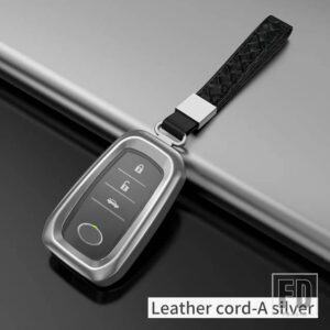 トヨタ 完全密閉金属キーシェル ランドクルーザープラド 200 150 LC150 LC200 アップグレードアクセサリー - silver A The