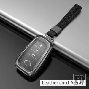 トヨタ 完全密閉金属キーシェル ランドクルーザープラド 200 150 LC150 LC200 アップグレードアクセサリー - gray A The