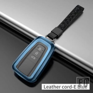 トヨタ 完全密閉金属キーシェル ランドクルーザープラド 200 150 LC150 LC200 アップグレードアクセサリー - blue E The