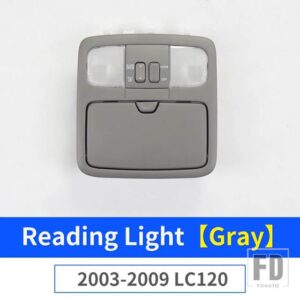 トヨタ 読書灯部品 ランドクルーザー 120 LC120 FJ120 2003-2009 2008 室内装飾アクセサリー - Gray