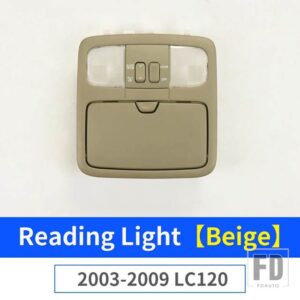 トヨタ 読書灯部品 ランドクルーザー 120 LC120 FJ120 2003-2009 2008 室内装飾アクセサリー - Beige