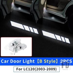 120 LC120 2003-2009 アクセサリーアップグレードしきい値カーテシランプドアライト内装部品用 - B Style-2 PCS