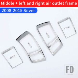 トヨタ 2008-2021 ランドクルーザー 200 J20 J2 空調エアアウトレット装飾スパンコール室内装飾用 - Silver set 2008-2015