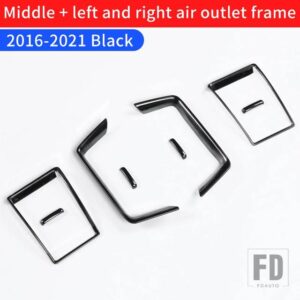 トヨタ 2008-2021 ランドクルーザー 200 J20 J2 空調エアアウトレット装飾スパンコール室内装飾用 - black sets 2016-2021