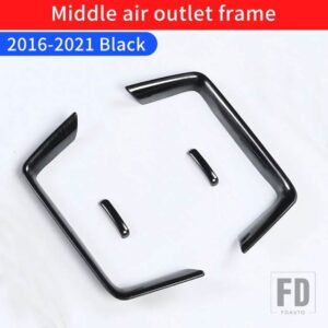 トヨタ 2008-2021 ランドクルーザー 200 J20 J2 空調エアアウトレット装飾スパンコール室内装飾用 - Black Middle 16-21