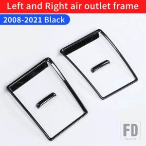 トヨタ 2008-2021 ランドクルーザー 200 J20 J2 空調エアアウトレット装飾スパンコール室内装飾用 - Black left and right