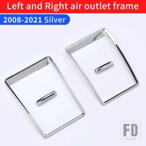 トヨタ 2008-2021 ランドクルーザー 200 J20 J2 空調エアアウトレット装飾スパンコール室内装飾用 - Silver