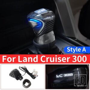トヨタ 2021-2022-24 ランドクルーザー 300 LED クリスタルハンドルギアヘッド LC300 FJ300 J300 インテリアアップグレードアクセサリー - Style A