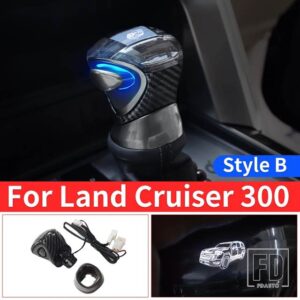 トヨタ 2021-2022-24 ランドクルーザー 300 LED クリスタルハンドルギアヘッド LC300 FJ300 J300 インテリアアップグレードアクセサリー - Style B