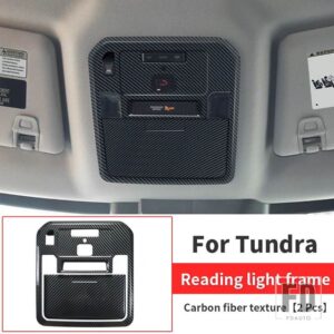 トヨタ 2022 2023 2024 タンドラ セコイア フロント リーディング ライト 装飾パネル インナーアクセサリーに - Tundra Carbon fiber