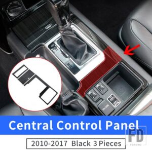 トヨタ 2010-2014-17 ランドクルーザープラド 150 インテリア装飾アクセサリーステンレス中央ギアボックスパネル - Lower Panel B