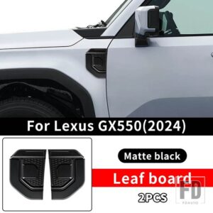 レクサス 2024 2025 GX550 GX550H ボディリーフボード装飾パネル GX 550 550H 外装アップグレードアクセサリーチューニング - Matte Black