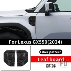 レクサス 2024 2025 GX550 GX550H ボディリーフボード装飾パネル GX 550 550H 外装アップグレードアクセサリーチューニング - Fiber pattern