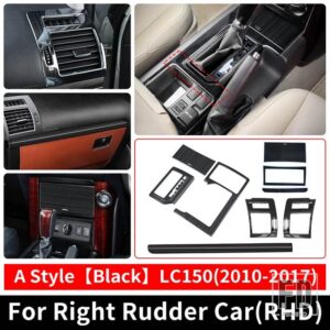 トヨタ 2010-2023 2022 右舵車 ランドクルーザープラド 150 ギアエアベント装飾カバー LC150 J150 インテリアアクセサリー - 10-2017 A Black RHD