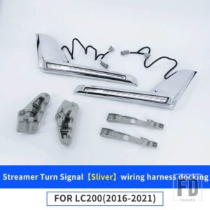 トヨタ ダイナミック LED ウィンカーライト ランドクルーザー 200 LC200 2016-2021 アップグレードアクセサリーデイタイムランニングランプ - Sliver