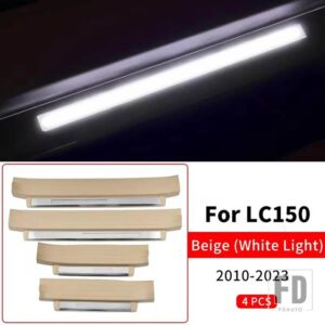 トヨタ 2010-2023 ランドクルーザープラド 150 しきい値アクセサリーペダル LED ライト LC150 アップグレードインテリア FJ150