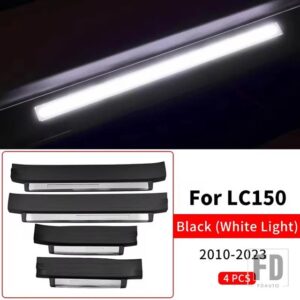 トヨタ 2010-2023 ランドクルーザープラド 150 しきい値アクセサリーペダル LED ライト LC150 アップグレードインテリア FJ150