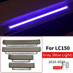 トヨタ 2010-2023 ランドクルーザープラド 150 しきい値アクセサリーペダル LED ライト LC150 アップグレードインテリア FJ150