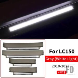 トヨタ 2010-2023 ランドクルーザープラド 150 しきい値アクセサリーペダル LED ライト LC150 アップグレードインテリア FJ150