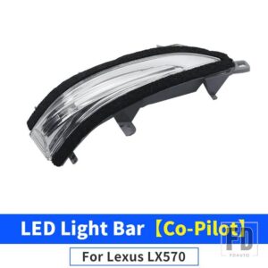 レクサス バックミラーカバー部品 LX570 2008-2022 2021 アップグレード外装装飾アクセサリー LX 570 LED ウィンカーランプ - Co-Pilot