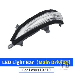 レクサス バックミラーカバー部品 LX570 2008-2022 2021 アップグレード外装装飾アクセサリー LX 570 LED ウィンカーランプ - Main Driving