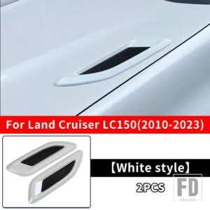 トヨタ 2008-2023 ランドクルーザー 200 プラド 150 LC150 LC200 2018-21 装飾アクセサリーエンジンカバーエアインレット - 10-23 LC150 A
