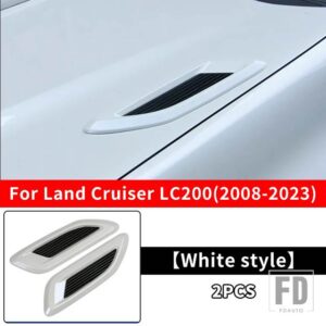 トヨタ 2008-2023 ランドクルーザー 200 プラド 150 LC150 LC200 2018-21 装飾アクセサリーエンジンカバーエアインレット - 08-23 LC200 A