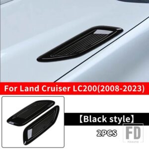 トヨタ 2008-2023 ランドクルーザー 200 プラド 150 LC150 LC200 2018-21 装飾アクセサリーエンジンカバーエアインレット - 08-23 LC200 B