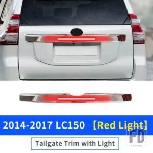 トヨタ ランドクルーザープラド 150 LC150 2014-2023 外装アップグレード装飾アクセサリーリアドア LED ライトブレーキハザードランプ - 2014-2017 Red Light