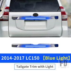 トヨタ ランドクルーザープラド 150 LC150 2014-2023 外装アップグレード装飾アクセサリーリアドア LED ライトブレーキハザードランプ - 2014-2017 Blue Light