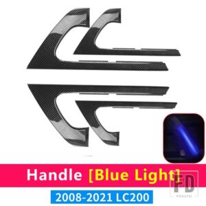 トヨタ LED ハンドル ランドクルーザー 200 インテリアカーキットアクセサリー FJ200/LC200 装飾アンビエンスライト - Carbon Fiber Blue