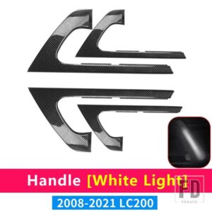 トヨタ LED ハンドル ランドクルーザー 200 インテリアカーキットアクセサリー FJ200/LC200 装飾アンビエンスライト - Carbon Fiber White