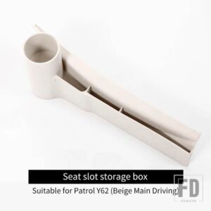 日産 パトロール Y62 2010-2021 2015 2016-19 水カップ収納ボックスシートギャップブラケット室内装飾アクセサリー - left beige
